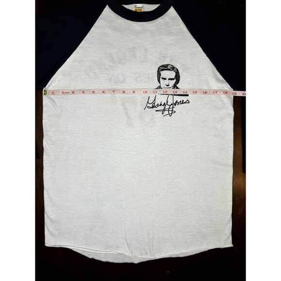 VTG 1987 George Jones The Legend Goes On Tour Shirt Rare Size L Made in USA - Picture 4 of 14